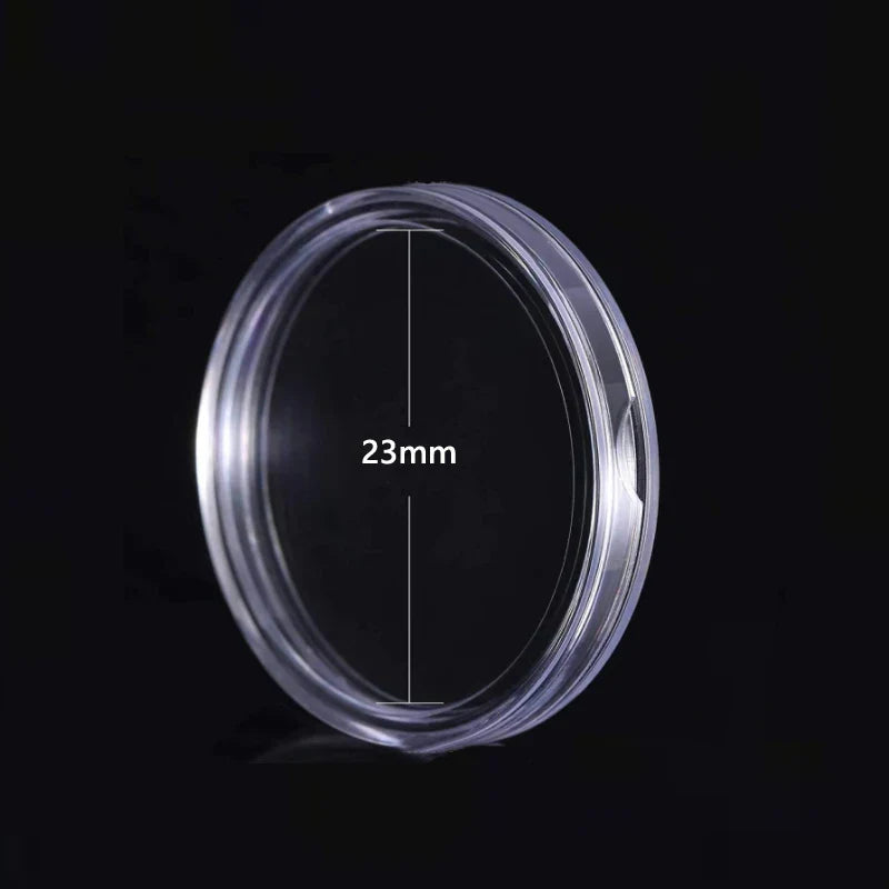 10/25pc Transparent Plastic Coin Capsules – 21-45mm Coin Storage and Collecting Case Holder