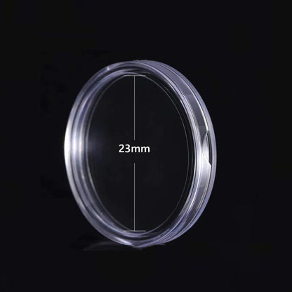 10/25pc Transparent Plastic Coin Capsules – 21-45mm Coin Storage and Collecting Case Holder