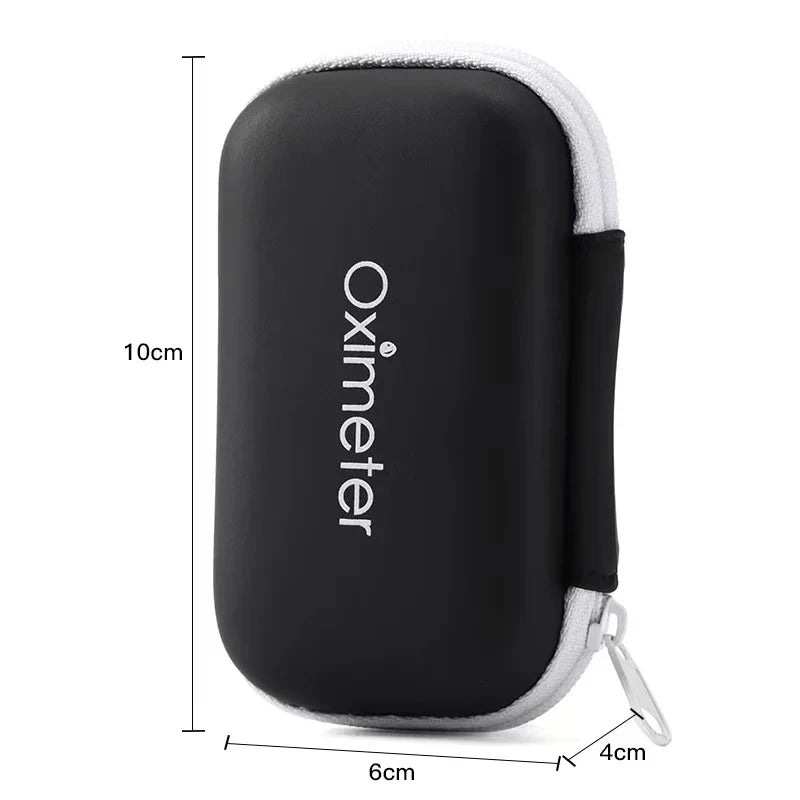 JUSTLANG Oximeter Storage Box – Tool Bag Pouch for Travel Essentials, Protective Kit with Organized Layout