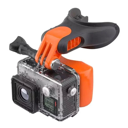 Mouth Mount Kit for Action Cameras — Dummy Bite with Screw for GoPro Hero 10, 9, 8, 7, 6, 5, 4, 3+, 3, 2, 1; Ideal for Surfing, Skating & Boating