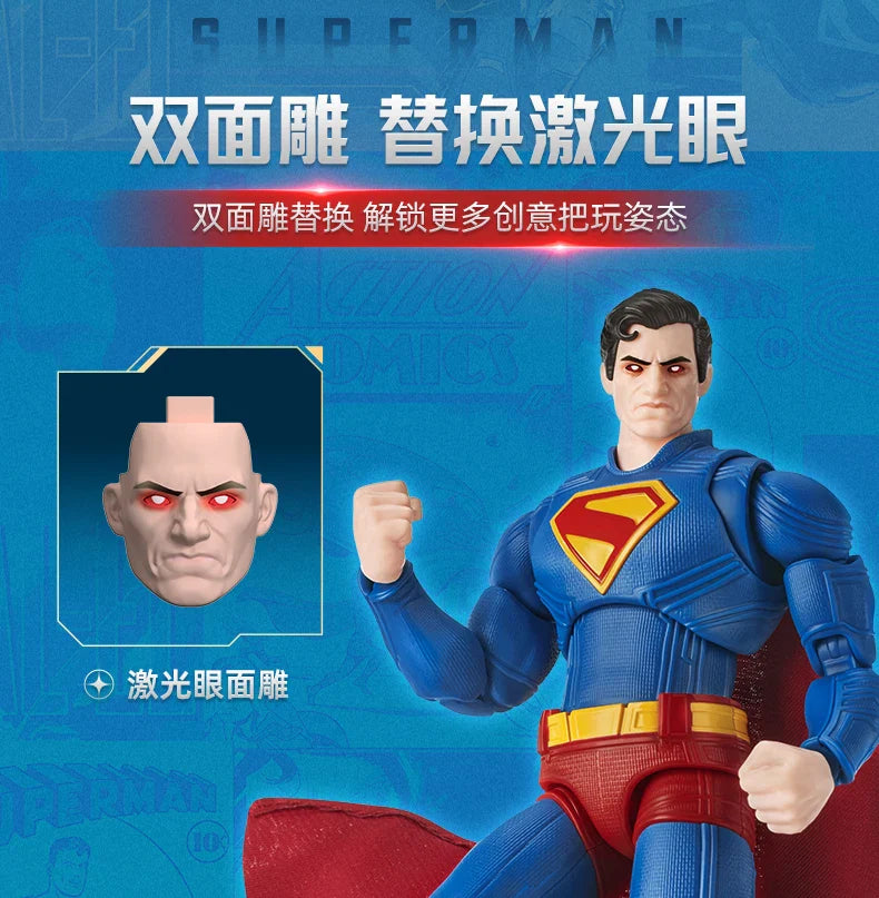 Blokees 2025 David Superman Action Figure – Classic Assemble Toy Model for Kids’ Collection & Gift