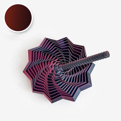 3D Printing Sensory Fidget Star – Hexagon Whirling Spiral Visual Illusion Stress Relief Ornament