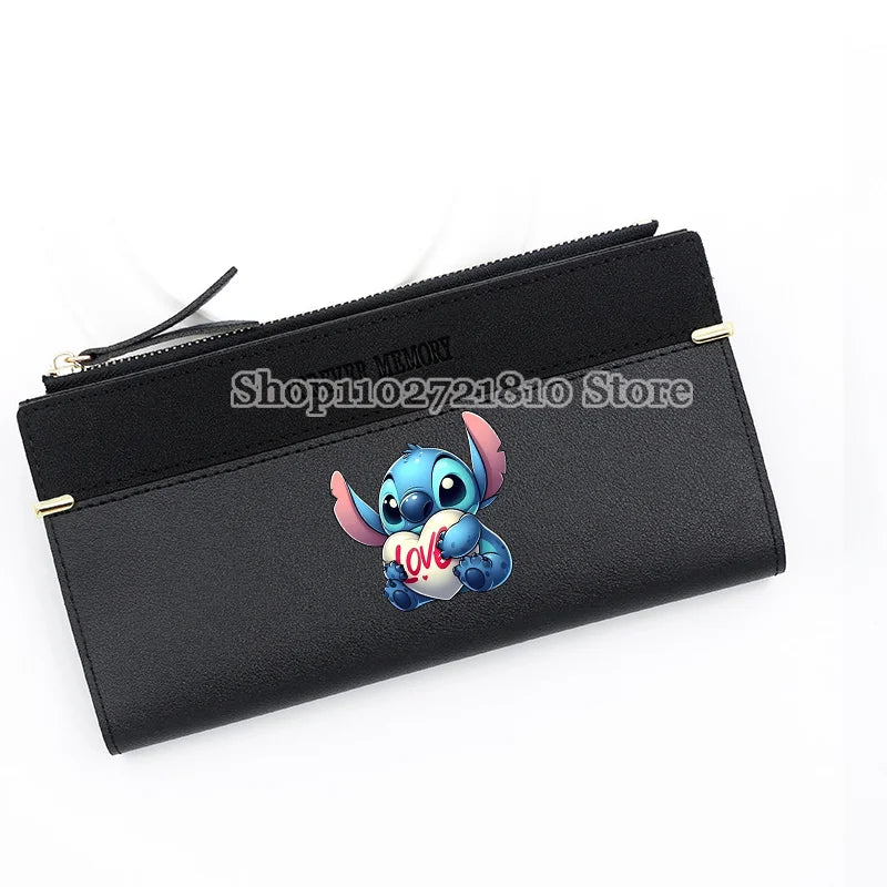 Disney Stitch Wallet for Women – Large Capacity Cartoon Coin Purse & Card Holder Clutch