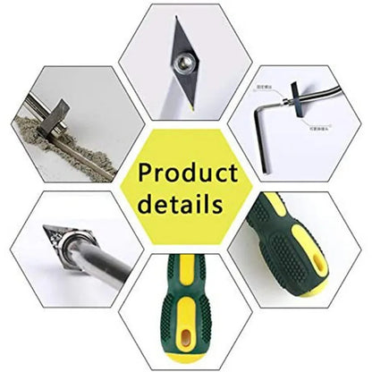 Replaceable Ceramic Tile Grout Remover – Tungsten Steel Drill Bit for Floor & Wall Seam Cleaning