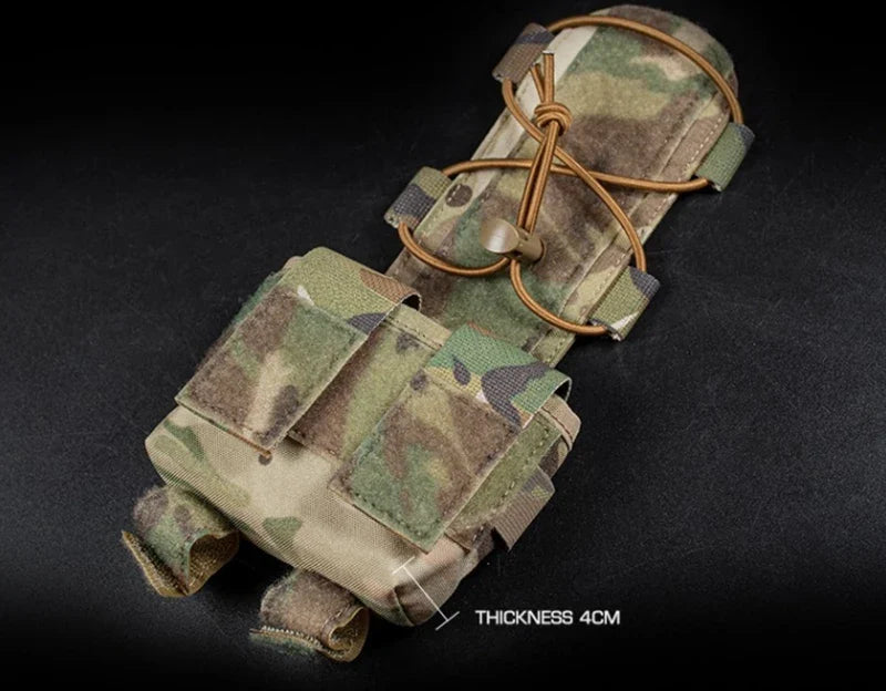 Tactical Helmet Battery Pouch Counterweight Storage Bag with Hook Loop for Fast Helmet