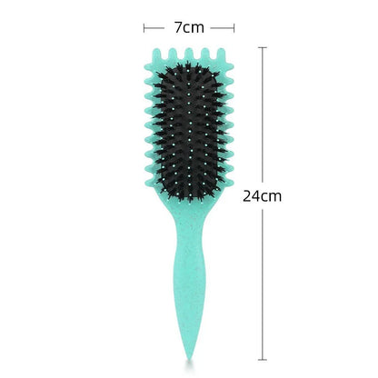 Salon Curly Hair Styling Brush – Detangling & Shaping Tool for Men’s and Women’s Curls