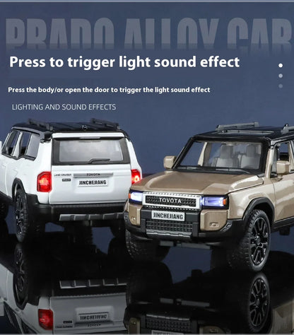 1:32 Toyota Prado Land Cruiser Alloy Diecast Model Car – Off-Road Toy for Kids & Collectible Gift