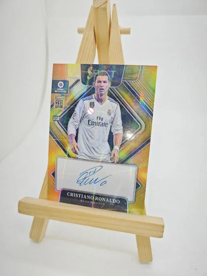 Panini DIY Star Football Card – Messi & Ronaldo Collectible, Homemade Gift for Christmas & Birthday