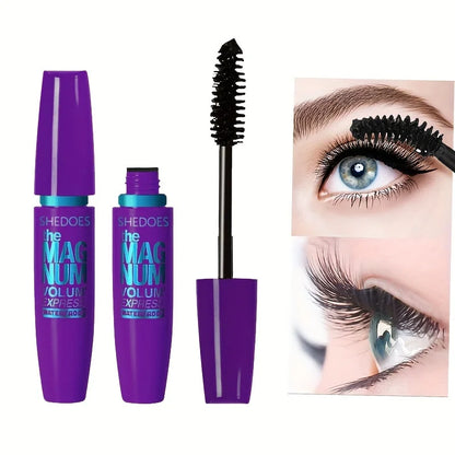 4D Black Mascara – Thickening, Lengthening, Curling, Waterproof Liquid Fiber Formula