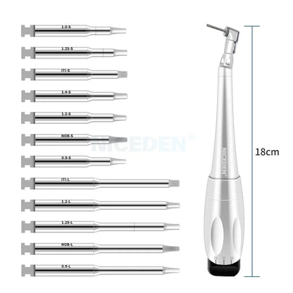 NICEDEN Dental Implant Torque Wrench - Universal Handpiece with 16 Screws & Latch Head Repair Tool