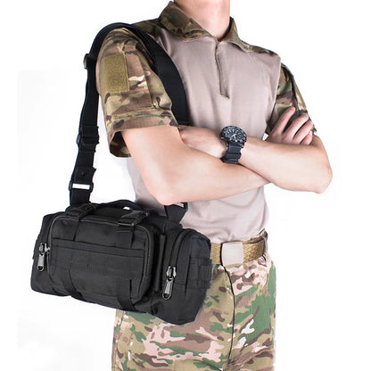 Waist Fanny Pack for Men – Waterproof Cross-body Shoulder Sling Bag for Hiking, Outdoor, Climbing, Fishing, Camping
