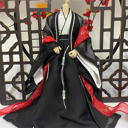 1/6 Scale Classic Ancient Style Immortal Hero Doll Outfit – Elegant Traditional Scholar Hanfu for 12-Inch Male Action Figures