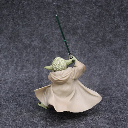 Star Wars Mandalorian Master Yoda Action Figure – Collectible Toy with Sword