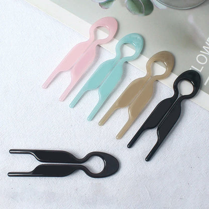 Retro Design U-Shaped Hair Sticks: New Barrettes Clip Hairpins for Women and Girls - Sweet Ponytail Meatball Head Hair Accessories