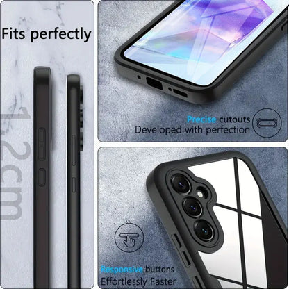 360° Full Coverage Screen Protection Case – Shockproof Phone Cover for Samsung A55 5G, A35, A15, A54, A14, A34, A53, A73, A26, A16, A52S, A56, A36