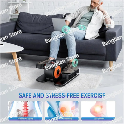 Quiet & Portable Elliptical Machine – Electric Seated Pedal Exerciser with Remote Control, 12 Adjustable Speeds