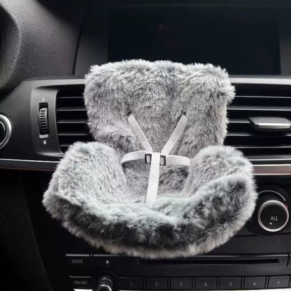 Mini Plush Safety Seat — Kawaii Labubu Idol Kpop Doll Car Air Freshener & Decoration Accessory