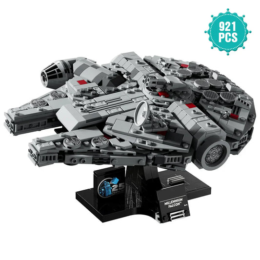 LEGP Space Wars Millennium Falcon Building Blocks – 25th Anniversary Starship Model 75375 for Home Décor