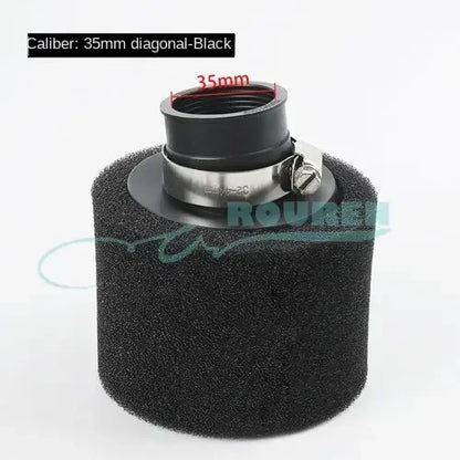 35–60mm Foam Air Filter – Red Elbow Neck Sponge Cleaner for Scooter, Dirt Bike, Motorcycle | Kayo BSE Compatible