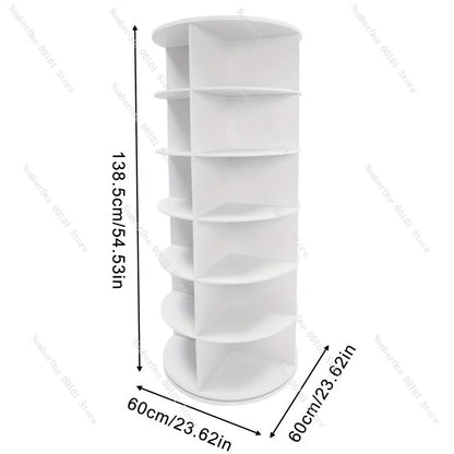 Rotating Multi-Layer Shoe Rack – Floor-to-Ceiling Shoe Cabinet & Bag Display Organizer with 360° Rotation