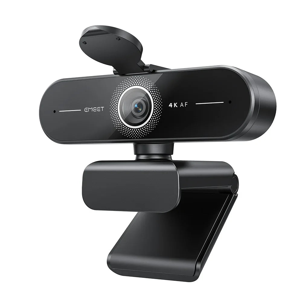 EMEET 4K/1080P Webcam for PC – Auto Focus Video Camera with Dual Microphones for Zoom, Teams & Video Calls