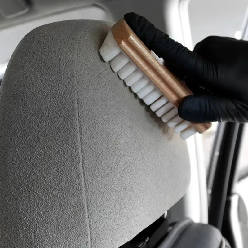 Car Interior Cleaning Brush – Alcantara, Suede, & Deerskin Plush Fabrics, Detailing Upholstery Tool for Beauty Care