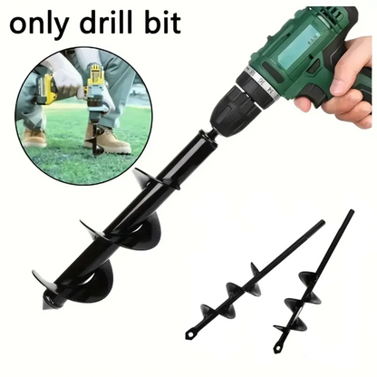 Garden Auger Spiral Drill Bit – 3/8" Hex Drive Soil Digger Tool for Planting Holes and Loose Soil