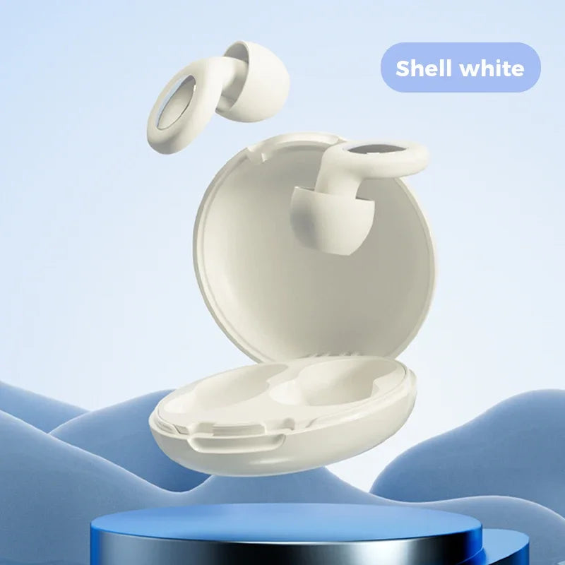 Soft Reusable Ear Plugs for Sleeping - Noise Reduction Hearing Protection for Travel & Work