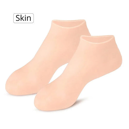 Exfoliating & Moisturizing Foot Socks – Silicone Socks for Dry, Cracked Skin, Plantar Protection & Elastic Skin Care