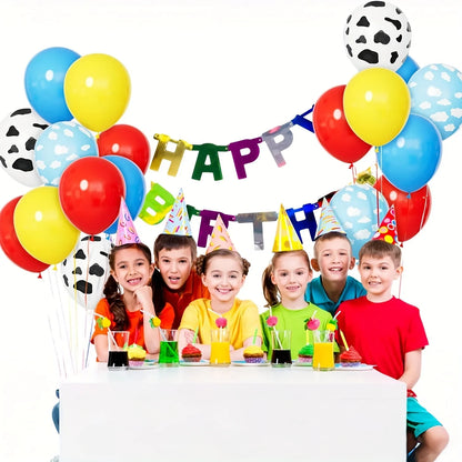 Cow Print Toy Balloons - Colorful Birthday, Baby Shower & Football Party Decorations