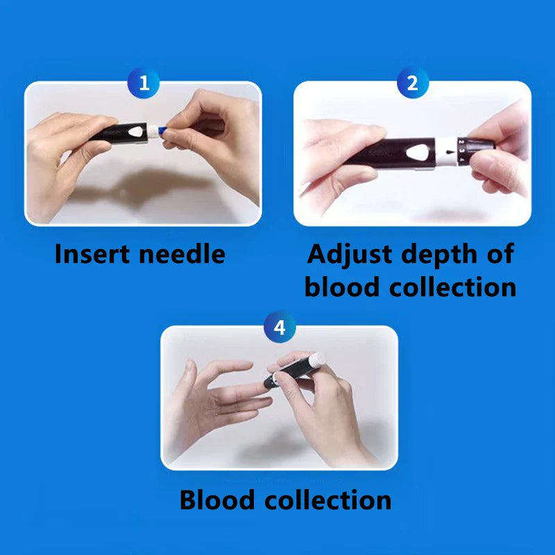 Bayer Contour Plus Original Blood Collection Pen – Multi-Speed Adjustable Lancing Device
