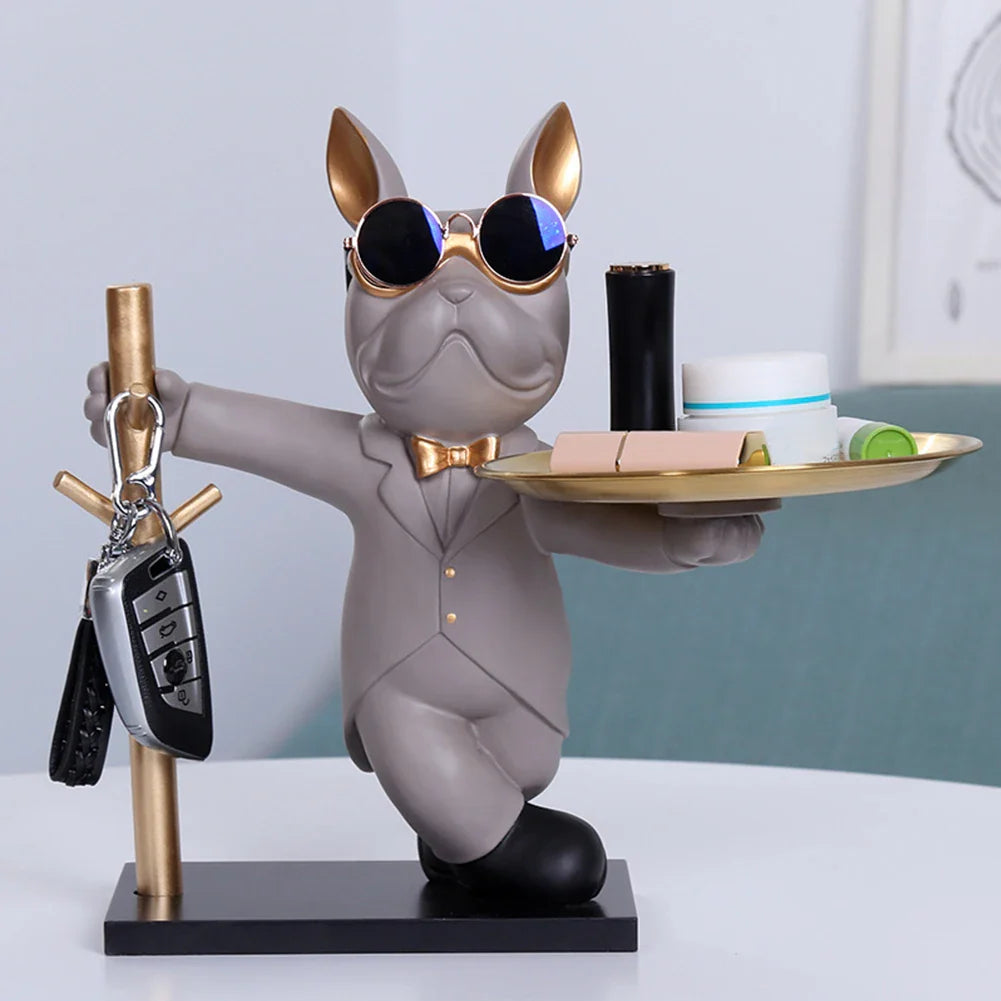 French Bulldog Sculpture - A Doggone Adorable Coin Piggy Bank & Snack Keeper!