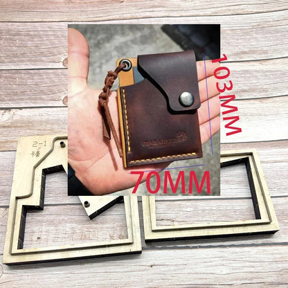 Steel Blade Wooden Die for Creative Card Bag Cutting – Clamshell Card Craft Tool
