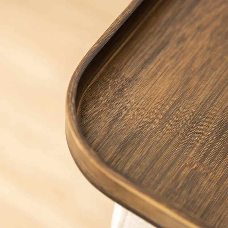Wooden Sofa Armrest Clip-On Table – Foldable Storage Tray for Couch, TV, Snacks, Tea & Coffee