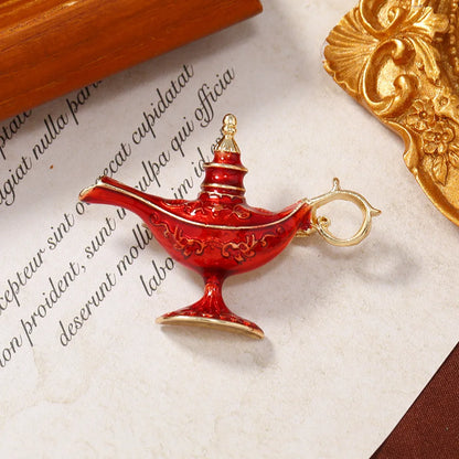 EASYA Retro Lamp Brooch – Men's Suit Collar Lapel Pin for Wedding, Banquet & Fashion Jewelry