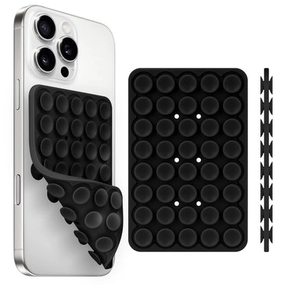 Silicone Suction Cup Phone Holder – Double-Sided, Anti-Slip Mobile Mount, Detachable Rubber Pad for Smartphones