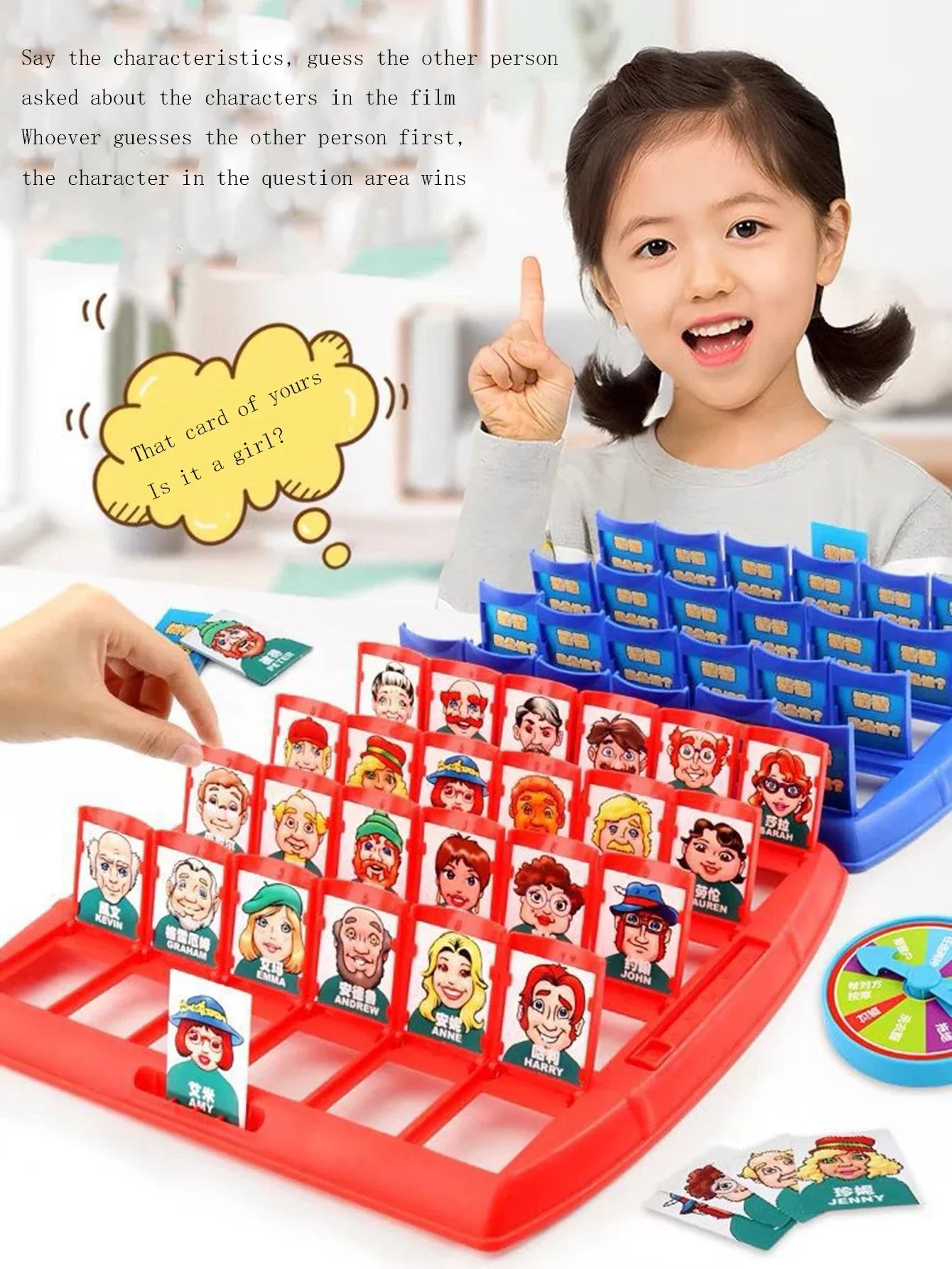 Head Game Logical Thinking Puzzle – Guess Who I Am, Parent-Child Interactive Board Game for Children