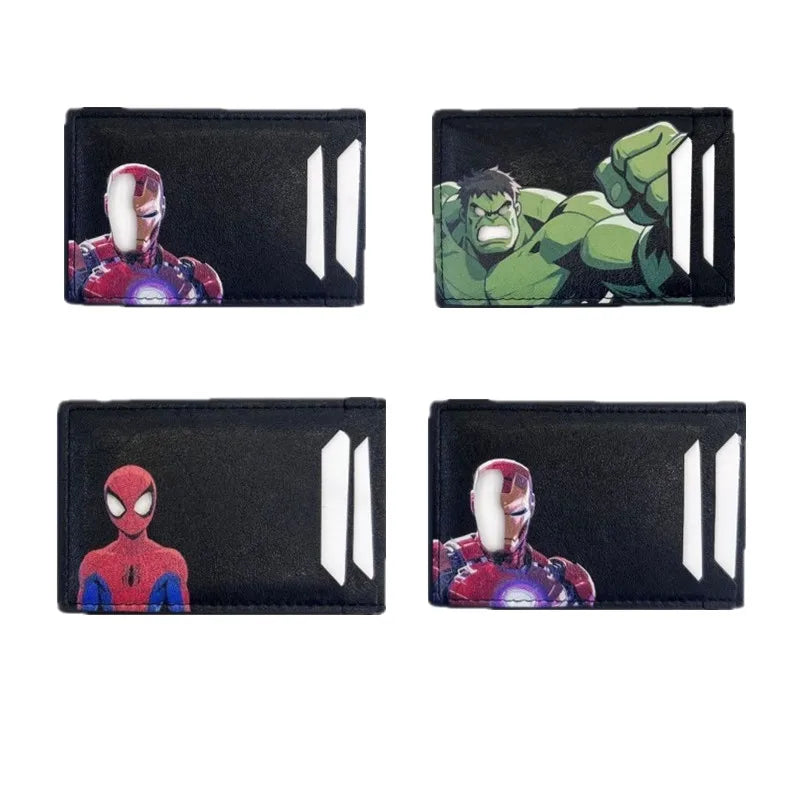 Leather Captain Wallet – Personalized Superhero Mask Card Holder & Slim ID Wallet for Men