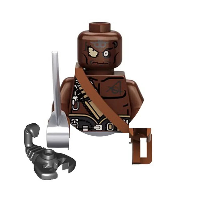 Locking Alien Action Figure — Prometheus Ice Monster Robot Building Blocks Toy, Educational Gift for Children