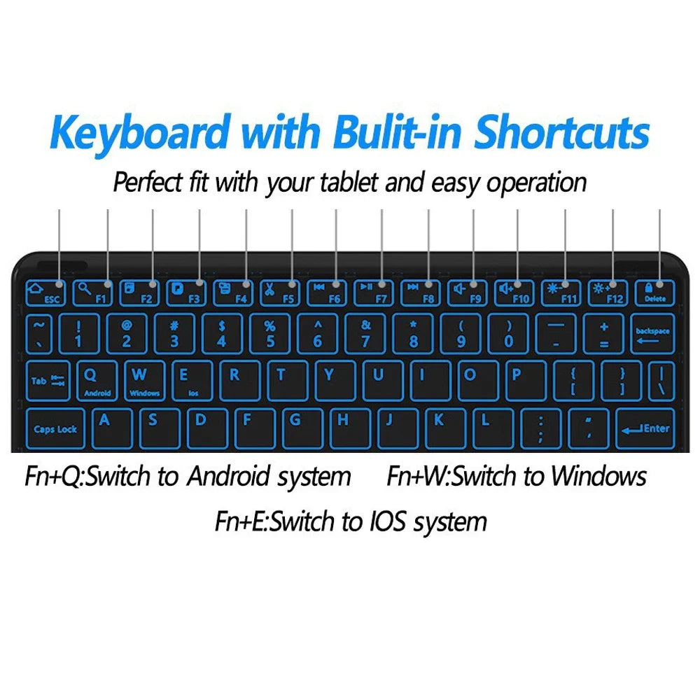 Lenovo Tab M11 11" Case with Bluetooth Keyboard – Smart Stand Cover for Xiaoxin Pad 2024/2025