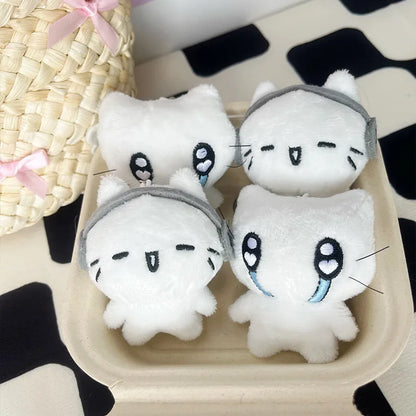 Cute Kitten Plush Keychain - Mini Crying Cat Doll Pendant for Backpacks, Bags & Everyday Charms