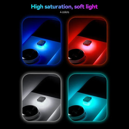 Universal USB Car Interior LED Ambient Light - Colorful Atmosphere Lamp & Decorative Reading Light Accessories