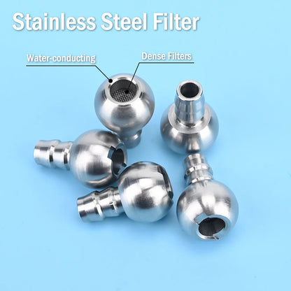 Stainless Steel Filter for Car Wash Accessories: High Pressure Washer Foam Cannon Snow Foam Lance Filter with Plastic Pipe