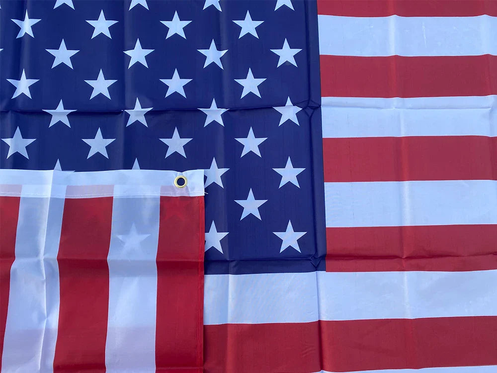 150x90cm Double-Sided USA Flag Banner – High-Quality Polyester with Grommets, American Flag