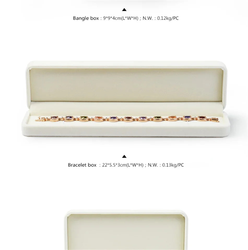 Oirlv Velvet Jewelry Box – Classic Ring, Earring & Necklace Case for Wedding Gift & Display