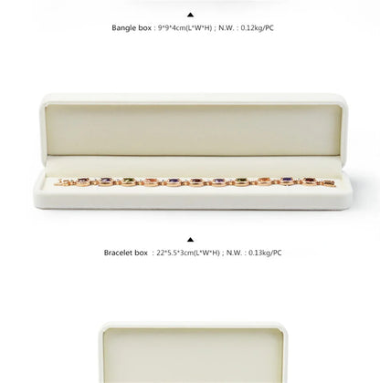 Oirlv Velvet Jewelry Box – Classic Ring, Earring & Necklace Case for Wedding Gift & Display
