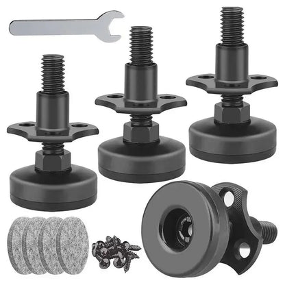 4PCS Adjustable Heavy-Duty Leveling Feet | Steel Triangle Furniture Legs for Sofas & Multi-Spec Use