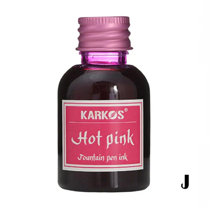 Pure Colorful Fountain Pen Ink — High-Quality 20/30/70ml Refill for Calligraphy, Writing & School Stationery