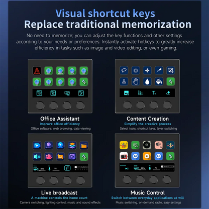 Ajazz AKP05 Pro Touch Bar Keyboard – Dynamic Backlit Keys, Vibration Feedback, Multi-Functional Desktop Assistant