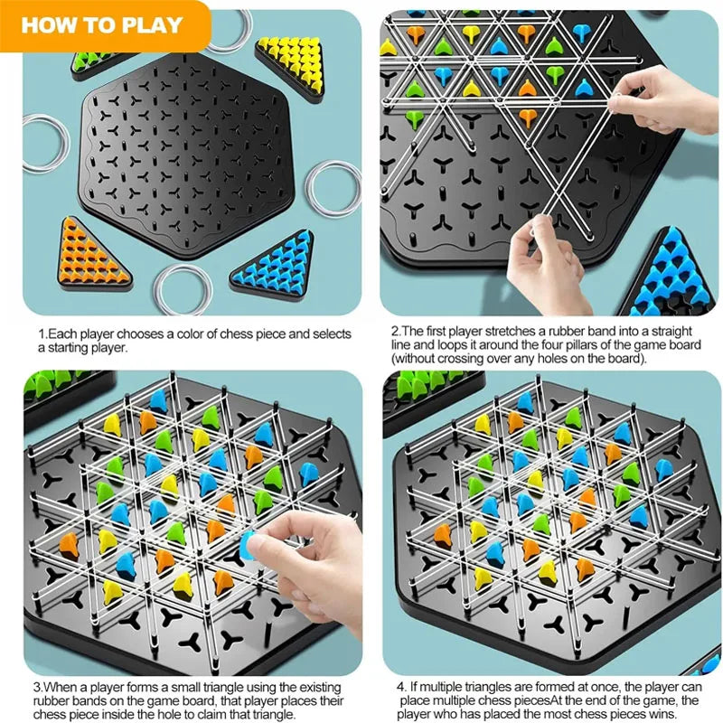 Triangle Chess Splendor Duel Board Game – Strategy Logic Game for Kids & Adults, Fun Family Puzzle Table Game Toy